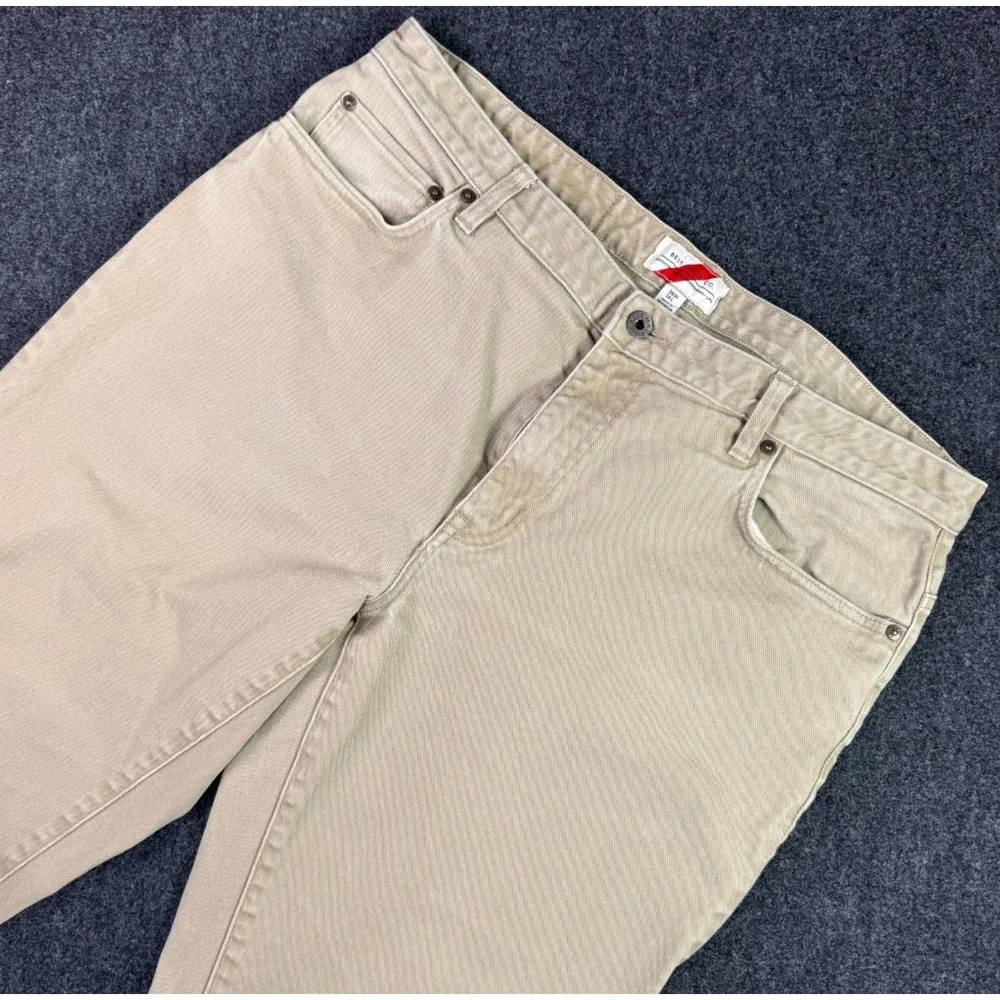 Best Made Co Straight Leg Twill Chino Pants Men's 37x31 Tan Beige Khaki Stretch